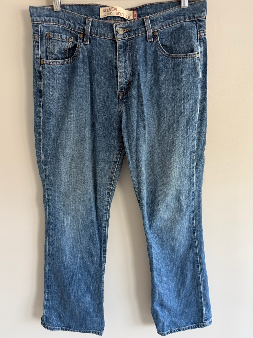 Levi’s 515 Nouveau Boot Cut Jeans Womens 12 Short Medium Wash Y2K